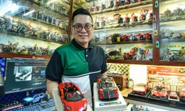 Chi tiền tỷ sưu tầm mô hình ô tô và mô tô