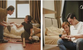 Ảnh cưới phong cách tối giản của cặp đôi MC VTV