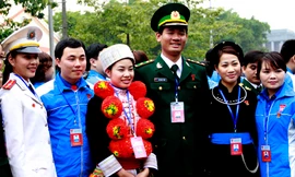 Sắc lính trong Đại hội Đoàn toàn quốc