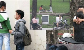 Giới trẻ vô tư 'yêu’ chốn đông người