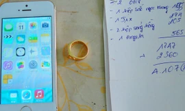 Chiếc Iphone 5S và nhẫn dỏm 