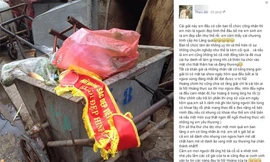 Dải băng danh hiệu bị ném vào thùng rác. Ảnh chụp màn hình.