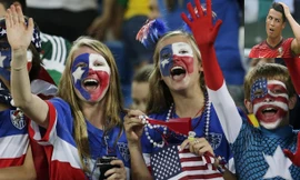 CĐV Mỹ sẽ nói lời tạm biệt với Ronaldo và đồng đội sau trận đấu đêm nay?.ảnh: AP