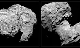 Hé lộ điểm hạ cánh của tàu vũ trụ Rosetta trên sao chổi