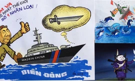 Biếm họa lật tẩy giàn khoan