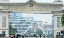 Cửa khẩu Quốc tế Lào Cai Việt Nam. Ảnh: Ngọc Châu