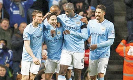 Man City lên dây cót đúng lúc trước khi tiếp Barca. Ảnh: Dailymail