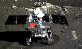 Thỏ Ngọc trên Mặt trăng. Ảnh: Xinhua