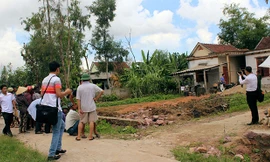 Hiện trường nơi xảy ra vụ việc.