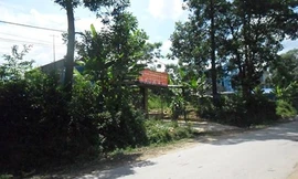 Ngôi nhà của gia đình Hùng nơi xảy ra sự việc.