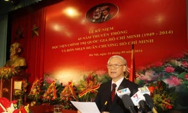 Tổng Bí thư Nguyễn Phú Trọng phát biểu tại buổi lễ. Ảnh: TTXVN