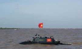 Tàu ngầm Trường Sa thử nghiệm trên biển cuối tháng 5.
