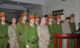  Các bị cáo tại phiên phúc thẩm hôm qua