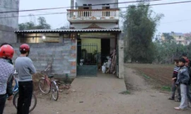 Gia đình ông Linh, nơi xảy ra án mạng. ảnh: T.Quyên