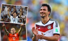 Mats Hummels (ảnh lớn) ghi bàn thắng duy nhất giúp Đức vượt qua Pháp