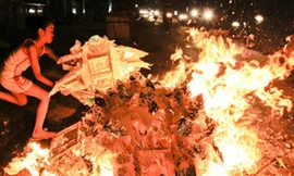 Đốt vàng mã là hủ tục nguồn gốc từ Trung Quốc