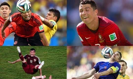 Nét mặt 'khó đỡ' của các sao trên sân cỏ World Cup