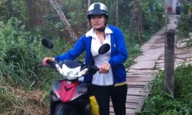  Chị Nhung rời nhà từ mờ đất 