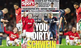  Báo Đức đưa hình ảnh báo Anh bôi nhọ Schweinsteiger. Ảnh: Focus