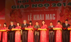 Lễ khai mạc Hội chợ Xuân. Ảnh: Kinh tế đô thị