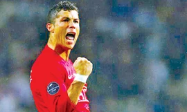 Ronaldo khi còn khoác áo Manchester United. Ảnh: Tường Vũ