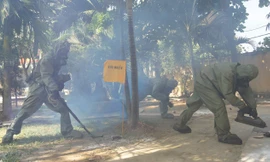  Phân đội trinh sát xác định loại, nồng độ, mức độ chất độc và phóng xạ