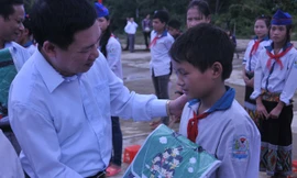 Nổi trống khai giảng năm học mới xã rẻo cao