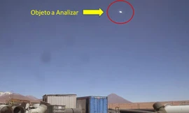 Vật thể bay lạ được phát hiện phía trên mỏ đồng Collahuasi ở Chile. Ảnh: CEFAA