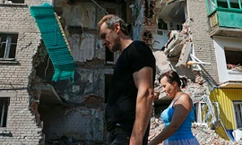 Người dân ở miền đông Ukraine đang đối mặt với nhiều khó khăn.