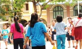 Học sinh TPHCM thi vào lớp 6 Trường chuyên Trần Đại Nghĩa (TPHCM).