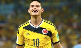 Rodriguez dẫn đầu danh sách ghi bàn với 5 lần lập công. Ảnh: AP