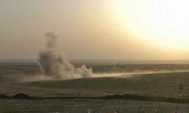 Chùm ảnh: Iraq chìm trong khói lửa, bom đạn