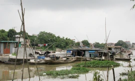 Một góc làng vạn đò Nguyệt Đức