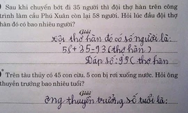 Đề Toán đang khiến dân mạng xôn xao 
