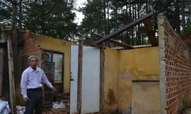 Căn nhà bị đập phá tan tành