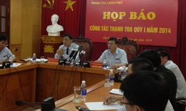 Hai Phó tổng TTCP Ngô Văn Khánh, Trần Đức Lượng tại buổi họp báo