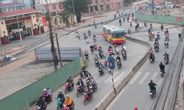 Đường Trường Chinh đang thi công. Ảnh: Tiền Phong