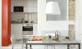 Bố trí nội thất khép kín trong căn nhà 32 m2