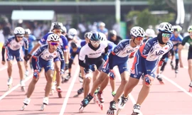 Các VĐV Roller tranh đua hấp dẫn tìm kiếm suất dự ASIAD 2023 