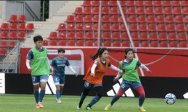 Tiền đạo Hải Yến: 'Hy vọng đội có bàn thắng vào lưới tuyển Đức để tri ân khán giả' 