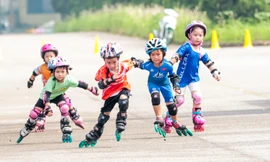 Đua tranh hấp dẫn tại Giải vô địch trẻ Roller Sports Quốc gia năm 2023