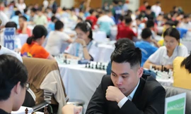 Đại Kiện tướng quốc tế Trần Tuấn Minh thi đấu tại giải