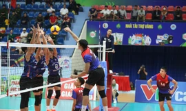 Đội Thể Công và Hóa chất Đức Giang thắng trận khai mạc bảng B giải bóng chuyền VĐQG 