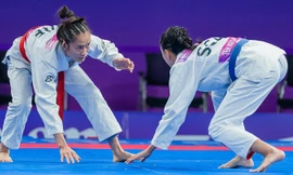 VĐV môn vật giành huy chương jujisu tại Asiad 19