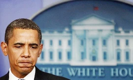 Nét mặt âu lo của ông Obama