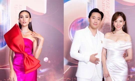 Siêu mẫu Hoàng Yến diện váy cực nổi bật, Trấn Thành và vợ “ton-sur-ton” tại sự kiện