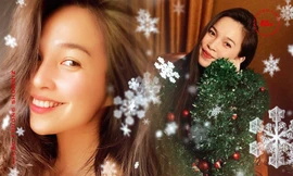 Hiền Thục tung bộ ảnh Giáng sinh cực xinh, không hổ danh “thánh hack tuổi V-Pop“