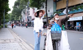 Diệu Nhi tổ chức Đám cưới vàng, trao “Ngày May Mắn” cho ông bà cụ nhặt ve chai