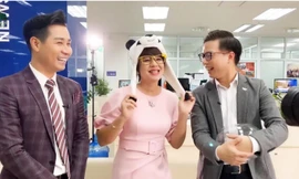 MC Diễm Quỳnh livestream bán hàng theo thử thách của MC Nguyên Khang