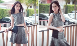 Hoa hậu Đông Nam Á Triều Thu khoe eo thon quyến rũ